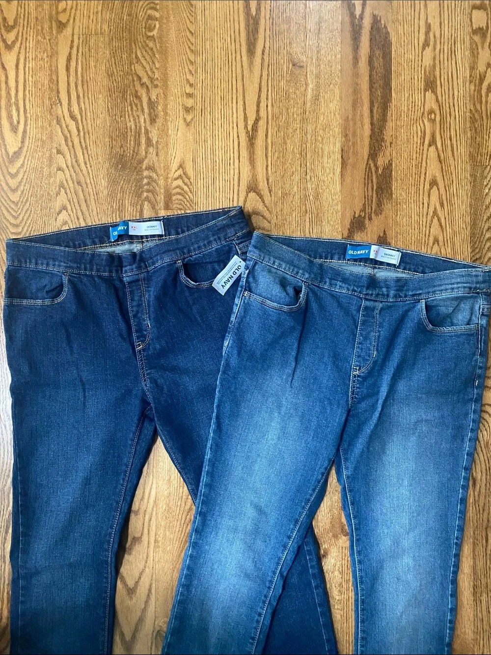 NWT bundle Old Navy (2) pair girls size 18 skinny built in tough jeans stretch